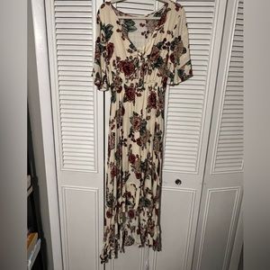 VICI floral tie front dress size large